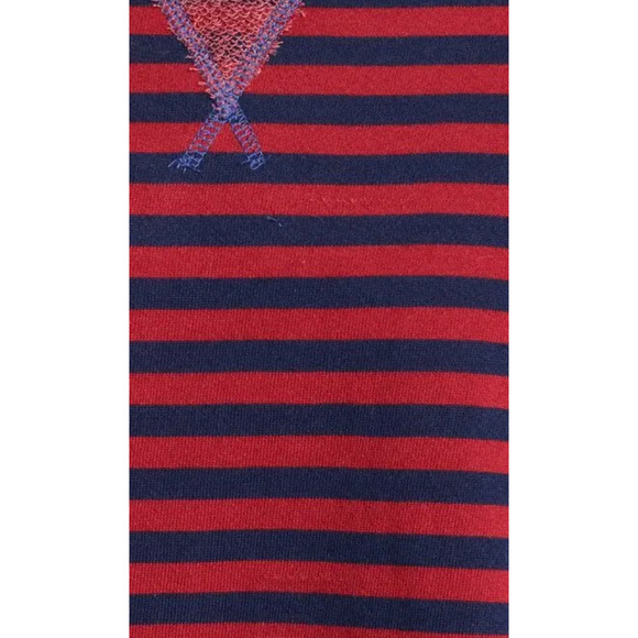 FREE PEOPLE NAUTICAL COMBO CLASSIC STRIPED OVERSIZED CREWNECK SWEATSHIRT M - Picture 6 of 9